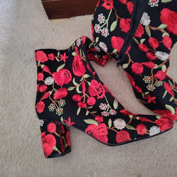 Yoki Other - WOMEN'S BLACK FABRIC  JEAN BOOTS SIZE 10